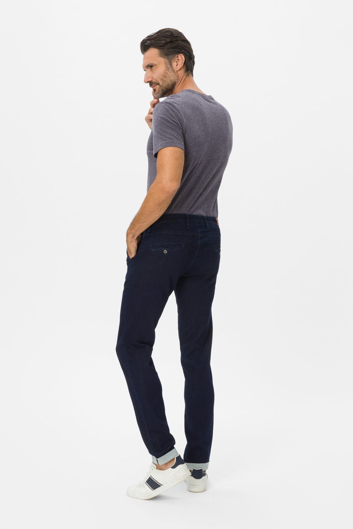 Kevin Sp02 Jeans chinos di felpa in denim stretch