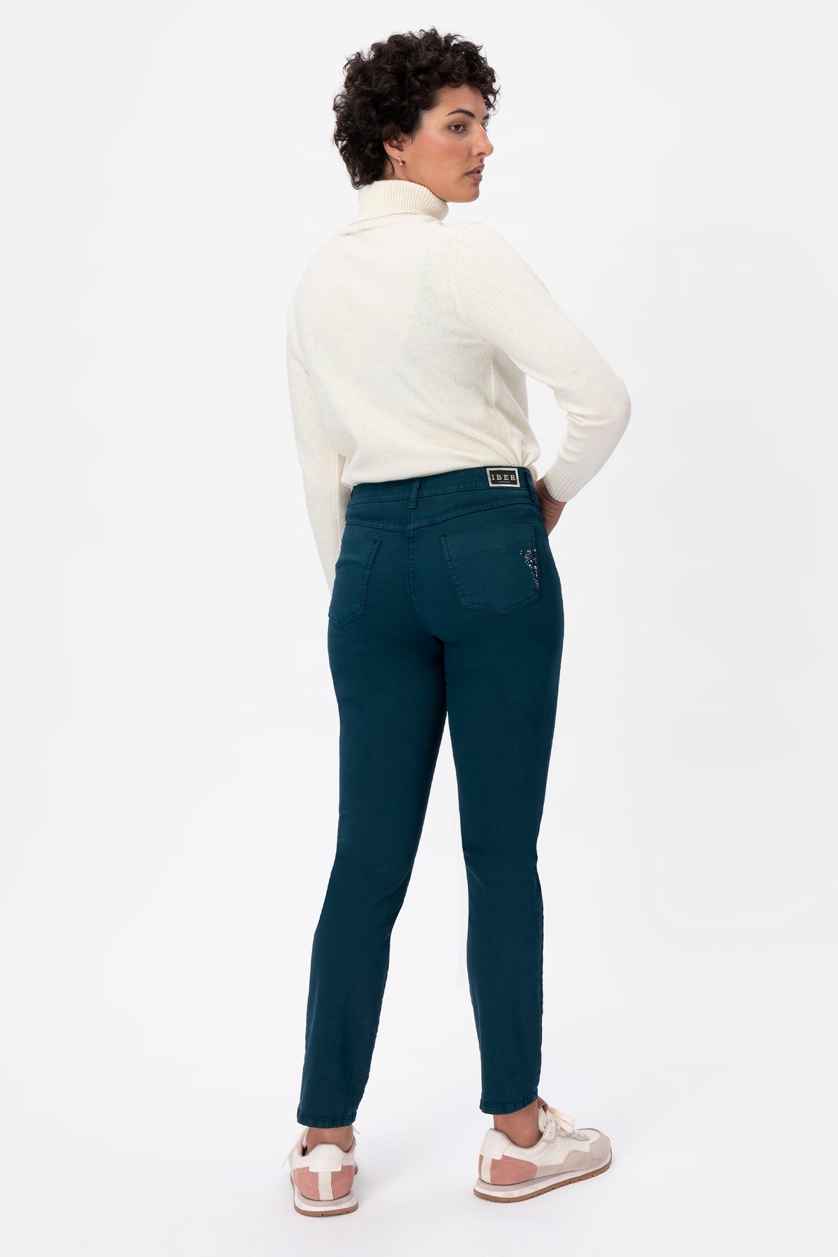 Virtual QSQ/S Pantalone con dettaglio strass
